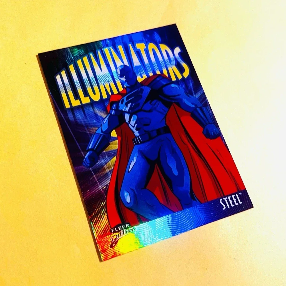 Fleer Brilliants UD‎ Steel I-6 Illuminators Insert Superman DC